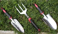 ESOW Garden Tool Set, 3 Piece Cast-Aluminum Heavy Duty Gardening Kit Includes Hand Trowel, Transplant Trowel And… -Garden Supply Store 516q2b6it5L