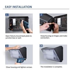 LEDMO 120W LED Wall Pack Light 15840LM 840W HPS/HID Equivalent 5000K LED Security Flood Commercial And Industrial… -Garden Supply Store 517Akcz6McL