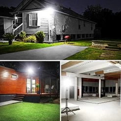 Onforu 2 Pack 60W LED Flood Light With Plug, 6,500lm Super Bright Work Light, 5000K Daylight White Security Lights, IP66… -Garden Supply Store 517NDKYIyAL