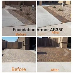 Armor AR350 Wet Look Concrete Sealer And Paver Sealer With Low Gloss Finish (1 GAL) -Garden Supply Store 517X8 DCISL