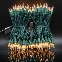 UL Certified 66 Feet 200 Count Clear Christmas String Lights, Pack Of 2 Sets 33 Ft 100 Count Commercial Grade Lights Set… -Garden Supply Store 518BX8NMYpL