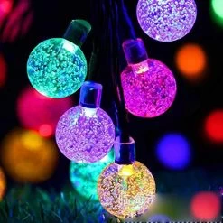 Solar String Lights Outdoor Solar Powered With Waterproof 8 Modes 32ft 50 LED Crystal Ball For Garden Yard Porch Wedding… -Garden Supply Store 518Dqrid1WL