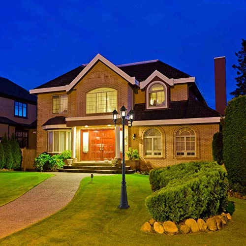 Noma Outdoor Street Light | Waterproof Outdoor Lamp Post Light With Triple-Head Design For Backyard, Patio, Garden… 7 Noma Outdoor Street Light | Waterproof Outdoor Lamp Post Light With Triple-Head Design For Backyard, Patio, Garden… - Image 7