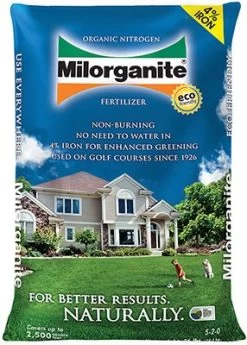 Milorganite Slow-Release Nitrogen All Purpose Long Lasting 6-4-0 Fertilizer, 36 Lbs – 2 Pack
