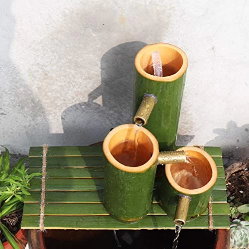 Bamboo Water Feature Statue,Fish Tank Stone Fountain,Indoor Outdoor Garden Fountain,Home Decor Ornaments,Yard Art… 2 Bamboo Water Feature Statue,Fish Tank Stone Fountain,Indoor Outdoor Garden Fountain,Home Decor Ornaments,Yard Art… - Image 2