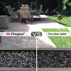 Mr. Fireglass 1/2-Inch Polygon Fire Glass For Fireplace Fire Pit & Lanscaping, 10 Pounds High Luster Gray 10 Mr. Fireglass 1/2-Inch Polygon Fire Glass For Fireplace Fire Pit & Lanscaping, 10 Pounds High Luster Gray -Garden Supply Store 518nXTAXRuL