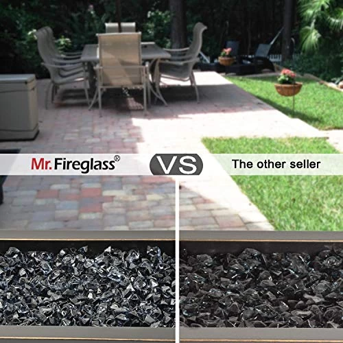 Mr. Fireglass 1/2-Inch Polygon Fire Glass For Fireplace Fire Pit & Lanscaping, 10 Pounds High Luster Gray 5 Mr. Fireglass 1/2-Inch Polygon Fire Glass For Fireplace Fire Pit & Lanscaping, 10 Pounds High Luster Gray - Image 5