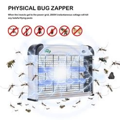 Spica Insect Killer Bug Zapper Indoor, 20W Electronic, Mosquito, Fly, Moths, Wasp, Pest Killer -Garden Supply Store 519KOCRPCBL