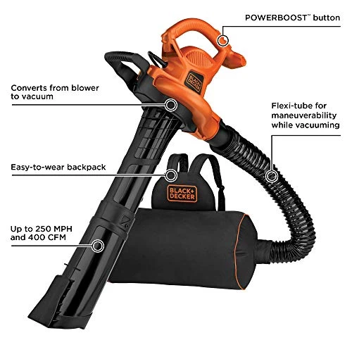 BLACK+DECKER BEBL7000 Back Pack Leaf Blower Vacuum And Mulcher 2 BLACK+DECKER BEBL7000 Back Pack Leaf Blower Vacuum And Mulcher - Image 2