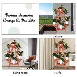 Plant Stand Multi Layer Flower Stand Indoor Outdoor Plant Stand Wood Plant Stands Indoor Plant Shelf Display Plant Rack… -Garden Supply Store 51A bttPsWL