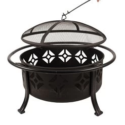 Pleasant Hearth Sunderland Deep Round Bowl Fire Pit, 36-Inch 10 Pleasant Hearth Sunderland Deep Round Bowl Fire Pit, 36-Inch -Garden Supply Store 51ATW02VBpL