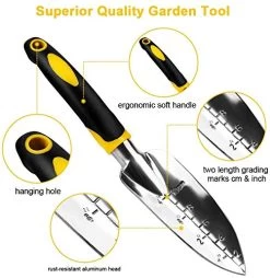 Garden Tools -Heavy Duty Gardening Tools Succulent Tools Set – Aluminum Outdoor Hand Tools With Soft Rubberized Non-Slip… 7 Garden Tools -Heavy Duty Gardening Tools Succulent Tools Set – Aluminum Outdoor Hand Tools With Soft Rubberized Non-Slip… -Garden Supply Store 51AjCTLOaeL
