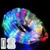 Fatpoom LED Rope Lights Battery Operated String Lights 40Ft 120 LEDs 8 Modes Outdoor Waterproof Fairy Lights Dimmable…