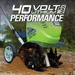 Greenworks 10-Inch 40V Cordless Cultivator, 4.0 AH Battery Included 27062 -Garden Supply Store 51AqAgj3rPL