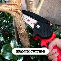 110V Rechargeable Handheld Portable Electric Pruning Saw Cordless Mini Chainsaw Small Wood Splitting Chainsaw One-Handed… 13 110V Rechargeable Handheld Portable Electric Pruning Saw Cordless Mini Chainsaw Small Wood Splitting Chainsaw One-Handed… -Garden Supply Store 51AwPvPQbpL