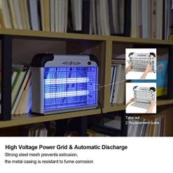 Electric Bug Zapper, 2800V Powerful Flying Insect Mosquito Killer W/ 20W Blue Light Attract, Plug-in Pest Control… -Garden Supply Store 51B0HmypkHL