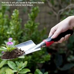 ESOW Garden Tool Set, 3 Piece Cast-Aluminum Heavy Duty Gardening Kit Includes Hand Trowel, Transplant Trowel And… -Garden Supply Store 51BIDaHbmWL