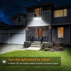 LEPOWER 3500LM LED Flood Light Outdoor, 35W Super Bright Outdoor Flood Light Fixture With 3 Adjustable Head, Switch… -Garden Supply Store 51BdS1Z2BYmL