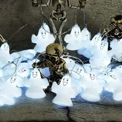 Halloween Decorations Lights, 30LED Spooky Ghost String Lights Battery Operated With Remote Control Perfect For Indoor… -Garden Supply Store 51BgHrFE0ML