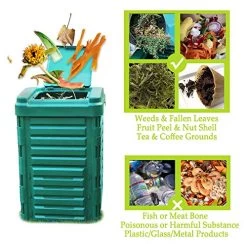 Solution4Patio Outdoor Composting Bin, 89-Gallon (336L), Bac De Compostage Exterieur, Eco-Master Polypropylene Composter… 9 Solution4Patio Outdoor Composting Bin, 89-Gallon (336L), Bac De Compostage Exterieur, Eco-Master Polypropylene Composter… -Garden Supply Store 51CAUzc9xdL