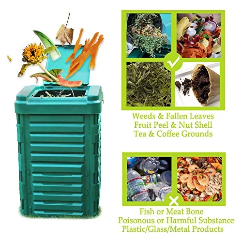 Solution4Patio Outdoor Composting Bin, 89-Gallon (336L), Bac De Compostage Exterieur, Eco-Master Polypropylene Composter… 4 Solution4Patio Outdoor Composting Bin, 89-Gallon (336L), Bac De Compostage Exterieur, Eco-Master Polypropylene Composter… - Image 4