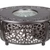 FP-271 Oval Cast Aluminum Convertible Fire Pit