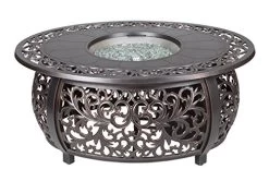 FP-271 Oval Cast Aluminum Convertible Fire Pit