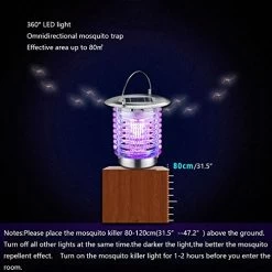 GutReise Bug Fly Insect Mosquito Killer Zapper,Solar Electric Indoor Outdoor Garden Modern Flashion LED Light Lamps… -Garden Supply Store 51CGIfQJxWL