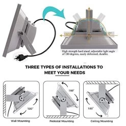 Led Flood Light Outdoor,60W Super Bright 6000LM Work Light With Plug,6000K Daylight White,IP66 Waterproof Outdoor… -Garden Supply Store 51CU0MSGyvL
