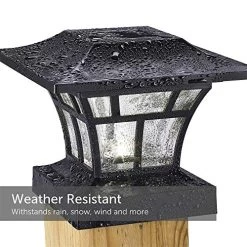 NOMA Solar Post Lights | Waterproof Outdoor Cap Lights For 4 X 4 Wooden Or Vinyl Posts, Deck, Patio, Garden, Décor Or… 9 NOMA Solar Post Lights | Waterproof Outdoor Cap Lights For 4 X 4 Wooden Or Vinyl Posts, Deck, Patio, Garden, Décor Or… -Garden Supply Store 51Chg4pS2yL