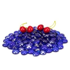 18 LB Fire Glass Beads Fireglass Drops For Gas Fire Pit Fireplace Cobalt Blue Luster Reflective Decorative Glass Gems… -Garden Supply Store 51DGGiFiYAL