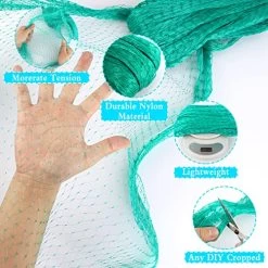 Anti-Bird Netting 33Ft X 13Ft (10m X 4m) Nylon Woven With 100Pcs Nylon Cable Ties Garden Farm Plants Fencing Mesh Fruits Protector Durable Fish Ponds Cover Green -Garden Supply Store 51DbcXt21oL