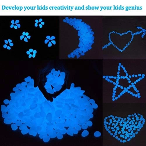 Glow Stones, Glowing In The Dark Pebbles 150pcs For Walkways, Window, Yard Grass, Driveway, Outdoor Decor DIY Decorative… 4 Glow Stones, Glowing In The Dark Pebbles 150pcs For Walkways, Window, Yard Grass, Driveway, Outdoor Decor DIY Decorative… - Image 4