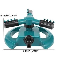 Lawn Sprinkler 2 Pack – Automatic 360° Rotating Adjustable Garden Hose Watering Sprinkler For Kids, Three Arm Rotating… -Garden Supply Store 51EdyXLpywL