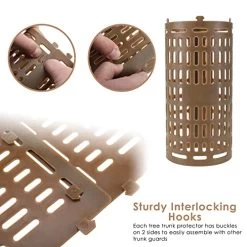SanSanYa Tree Trunk Protectors Interlocking Vertical & Horizontal Stacking Tree Bark Protector Tree Guard For Preventing Tree Damage From Trimmers Mowers Rodents (12) 11 SanSanYa Tree Trunk Protectors Interlocking Vertical & Horizontal Stacking Tree Bark Protector Tree Guard For Preventing Tree Damage From Trimmers Mowers Rodents (12) -Garden Supply Store 51EeEr3R4hL