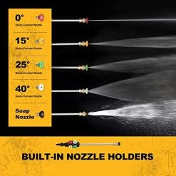 WestForce Electric Pressure Washer, 3000 PSI 1.85 GPM Power Washer, 1800 W High Power Cleaner With 5 Nozzles, Hose Reel… -Garden Supply Store 51FhIfydvDL