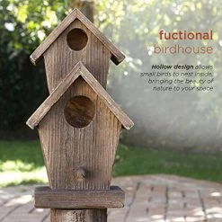 Alpine Three-Tiered Birdhouse W/Cardinal Fountain, 35 Inch Tall -Garden Supply Store 51FycF4v32BL
