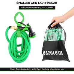 BAZOLOTA Garden Hose, Expandable 50FT Water Hose With 9 Function Nozzle, Flexible Gardening Hose With All Brass… 10 BAZOLOTA Garden Hose, Expandable 50FT Water Hose With 9 Function Nozzle, Flexible Gardening Hose With All Brass… -Garden Supply Store 51GV0HsB6EL