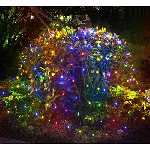 Abkshine 180 LEDs Solar Christmas Net Lights 10Ft X 4.9Ft, 8 Modes Multicolored Solar Christmas Lights Outdoor, Solar… 3 Abkshine 180 LEDs Solar Christmas Net Lights 10Ft X 4.9Ft, 8 Modes Multicolored Solar Christmas Lights Outdoor, Solar… - Image 3