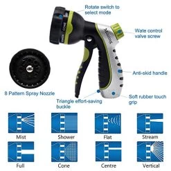 Mozing Expandable Garden Hose 75ft – Anti-Kink Flexible Water Hoses With 8 Function Nozzle And Durable Solid Brass… 12 Mozing Expandable Garden Hose 75ft – Anti-Kink Flexible Water Hoses With 8 Function Nozzle And Durable Solid Brass… -Garden Supply Store 51GcL6Z8isL