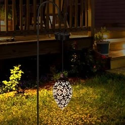 (1 Pack) Tomshine Hanging Solar Light, Solar Garden Lantern Outdoor, Solar Powered LED Lantern Light, Metal Decorative… -Garden Supply Store 51GmIN2BqQTL