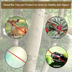 Natural Burlap Tree Wrap Burlap Rolls For Gardening Tree Trunk Wrap Fabric Tree Protector Burlap Wrap Plants Bandage For Keeping Warm And Moisturizing (4 Rolls,4.7 Inches Width) -Garden Supply Store 51Gn62GCIJL