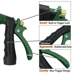 H2O WORKS Water Hose Nozzle, Sprayer Nozzle, Garden Hose Nozzle Metal Sprayer Hose Attachment With Adjustable Watering… -Garden Supply Store 51H5Iw5HG9L