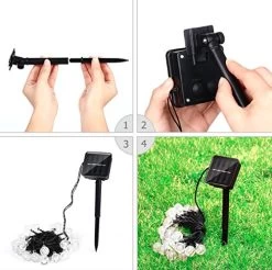 Bulbright Solar String Lights Fairy Lights 20Ft 30 LED Crystal Ball String Lights Starry Lights Globe String Lights For… 9 Bulbright Solar String Lights Fairy Lights 20Ft 30 LED Crystal Ball String Lights Starry Lights Globe String Lights For… -Garden Supply Store 51HQBxSMMuL