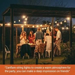 Zanflare Outdoor String Lights 50Ft Waterproof Shatterproof Patio Lights, 25+3 LED Bulbs, Connectable Led Outdoor Lights… -Garden Supply Store 51HYG5ey0SL