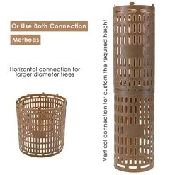 SanSanYa Tree Trunk Protectors Interlocking Vertical & Horizontal Stacking Tree Bark Protector Tree Guard For Preventing Tree Damage From Trimmers Mowers Rodents (12) 10 SanSanYa Tree Trunk Protectors Interlocking Vertical & Horizontal Stacking Tree Bark Protector Tree Guard For Preventing Tree Damage From Trimmers Mowers Rodents (12) -Garden Supply Store 51Hc7 8H6L