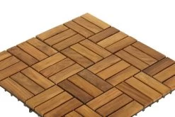 Bare Decor BARE-WF2009 Solid Teak Wood Interlocking Flooring Tiles (Pack Of 10), 12″ X 12″, Brown -Garden Supply Store 51HpeYtmbEL