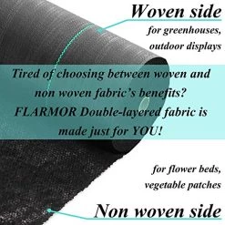 FLARMOR Professional Woven Landscape Fabric 6x250ft 5oz, Commercial Grade Garden Liner Roll – Weedblock For Garden… 9 FLARMOR Professional Woven Landscape Fabric 6x250ft 5oz, Commercial Grade Garden Liner Roll – Weedblock For Garden… -Garden Supply Store 51IWv2J9f8L