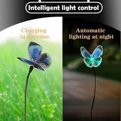 Solar Garden Stake Lights,4 Pack Solar Garden Lights Outdoor,Solar Garden Multi-Color Changing LED Stake Lights… -Garden Supply Store 51IdYrvtb3L