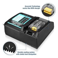 Dutyone DC18RC DC18RA Replacement Battery Charger Compatible With Makita 14.4V-18V Lithium Ion Battery BL1830 BL1840… -Garden Supply Store 51IpFSi9 XL